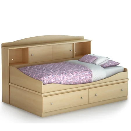 Twin Storage Bed with Lateral Headboard